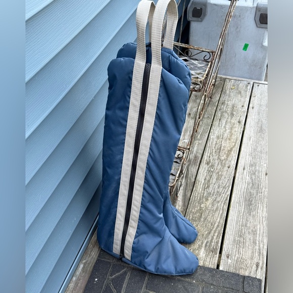 Soft Fleece Lined Equestrian Boot Bag VGUC - Picture 1 of 7